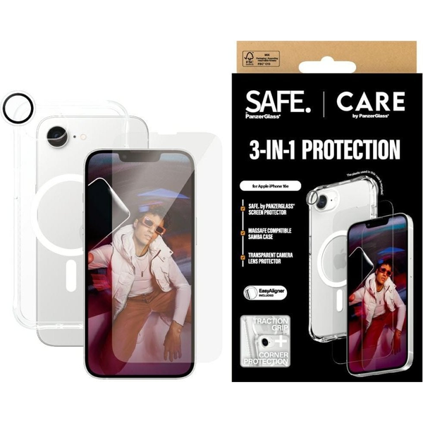 PanzerGlass CRNCHFUG29845 Skærm og -bagsidebeskytter til mobiltelefon Bagside/skærmbeskytter Apple 1 stk