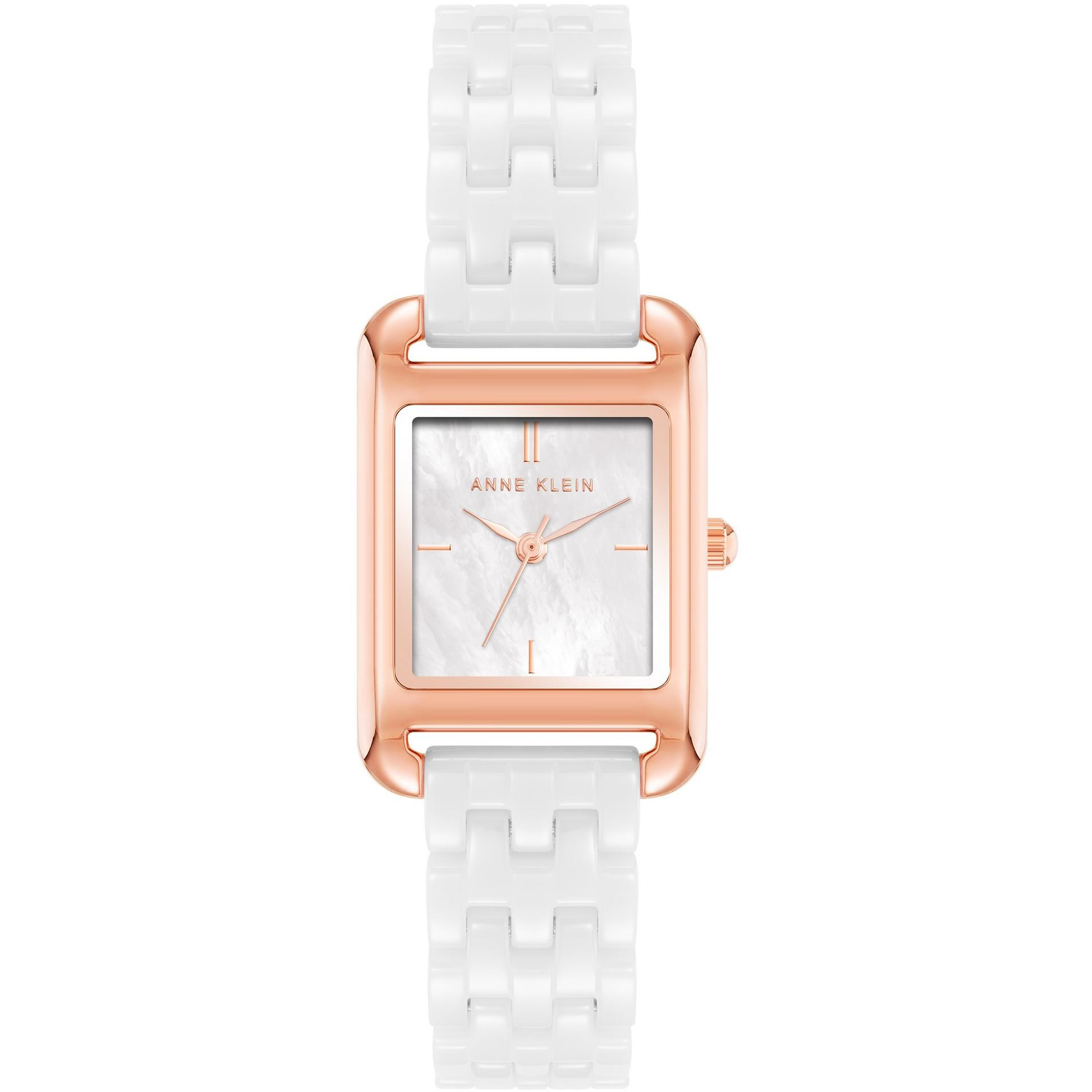 Anne Klein női négyzet alak, rózsaarany szín AK/5022RGWT óra (AK/5022RGWT)