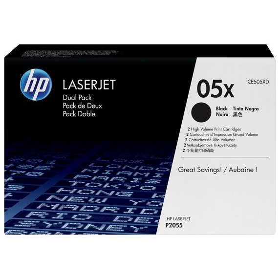 HP CE505XD fekete toner duo pack (CE505XD)