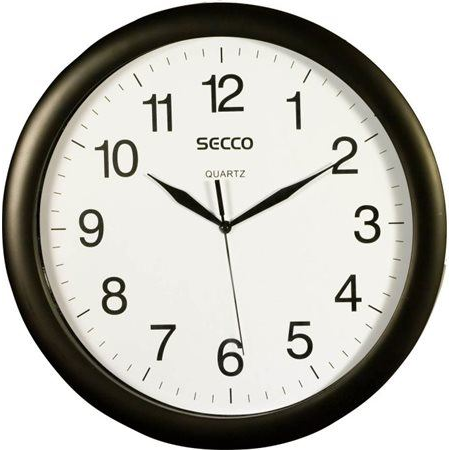 SECCO falióra 32cm fekete színű (DFA024 / S TS8002-17) (S TS8002-17)