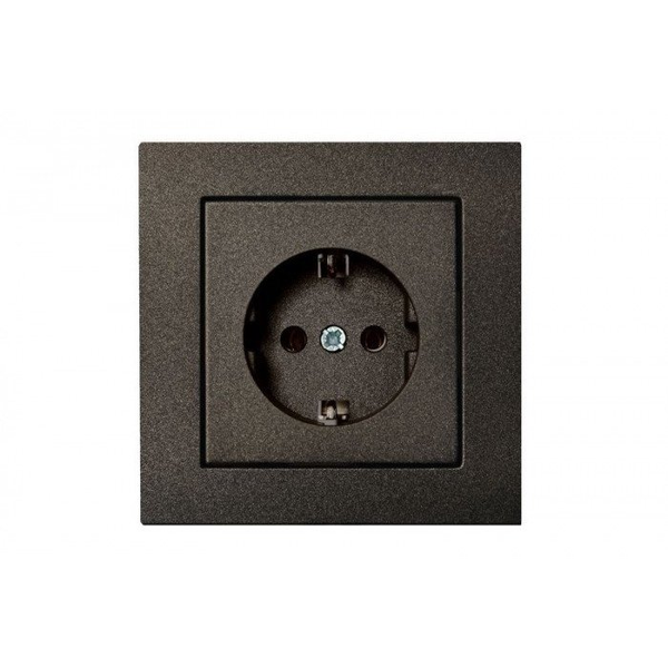 SOCKET OUTLET ĮKL16-204-01 EPSILON BLACK