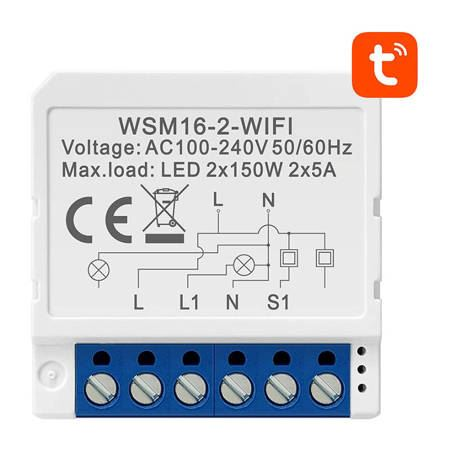 Avatto WSM16-W2 TUYA ZigBee Intelligens kapcsoló modul (WSM16-W2)