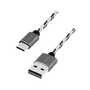 LOGILINK кабел за захранване и данни за смартфон, USB 2.0 (T) – USB 2.0 Type-C (T), комплект кабели от 3 части: 0,5/1/2m, премиум, плетен найлонов кабел, двойно екраниран, черен и бял