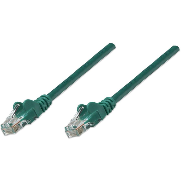 Intellinet RJ-45, M/M, 10m netværkskabel Grøn Cat5e U/UTP (UTP)