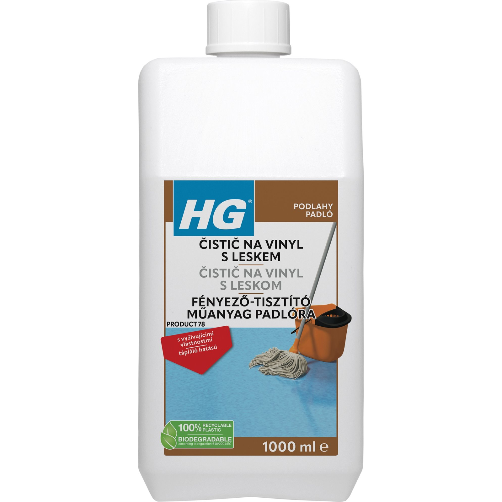 HG vinil tisztítószer, fényező hatással, 1 l (8711577015138)