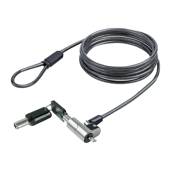 StarTech.com NANOK-LAPTOP-LOCK kabellås Sort, Sølv 2 m