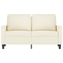 kétszemélyes krémszínű bársony kanapé 120 cm