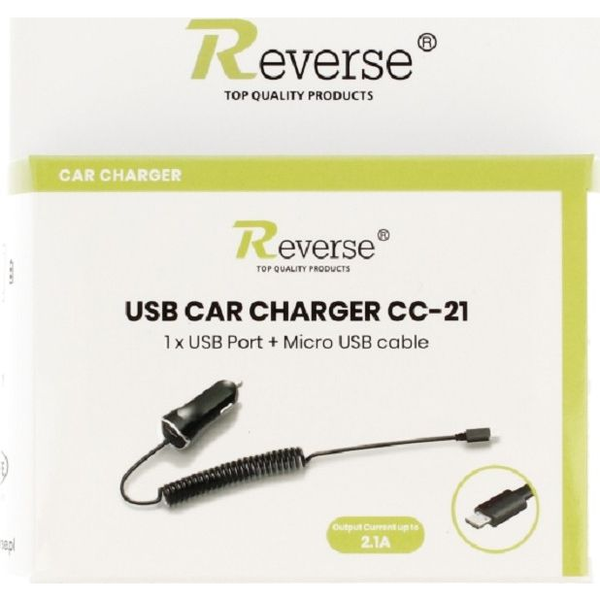 Ładowarka Revers Ładowarka samochodowa Reverse CC-21 2,1A MICRO+USB czarna