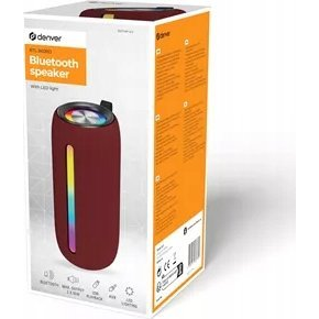 Denver BTL-360BD Hordozható bluetooth hangszóró - Piros (111151020800)