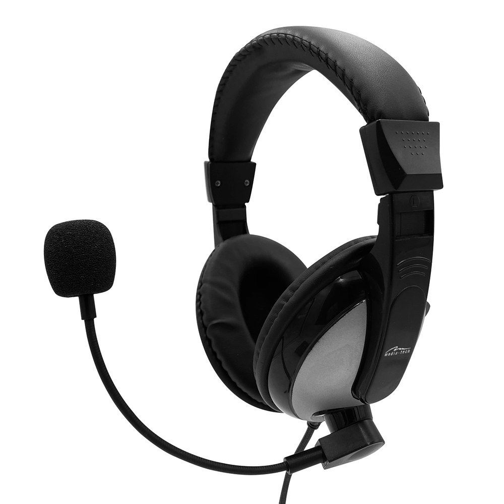 Media-Tech Turdus Pro Gamer mikrofonos fejhallgató fekete (MT3603) (MT3603)
