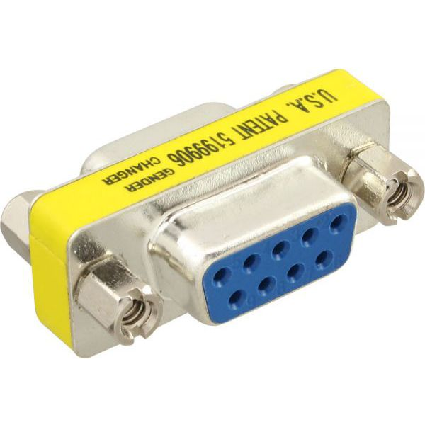 InLine 32224 adattatore per inversione del genere dei cavi 9pin female Argento