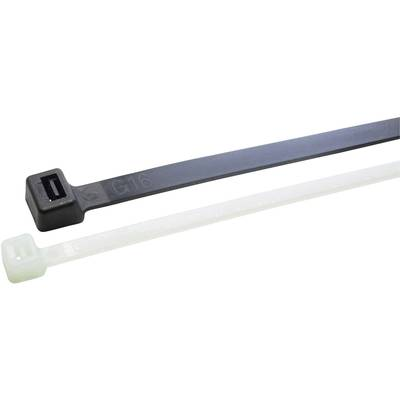 WKK 12032071 12032071 Kábelkötöző 100 mm 2.50 mm Fekete Hőstabilizált, UV stabilizált, Olajálló, Oldószerálló, Benzinálló 100 db (12032071)
