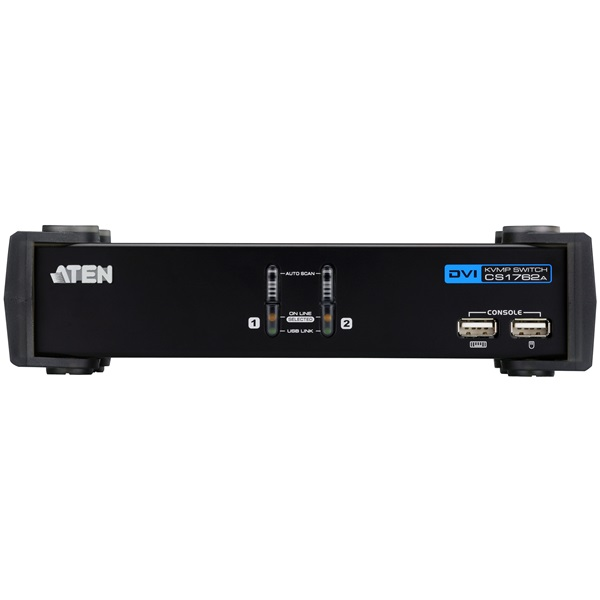 ATEN KVM Switch USB DVI + Audio, 2 port - CS1762A (CS1762A-AT-G)