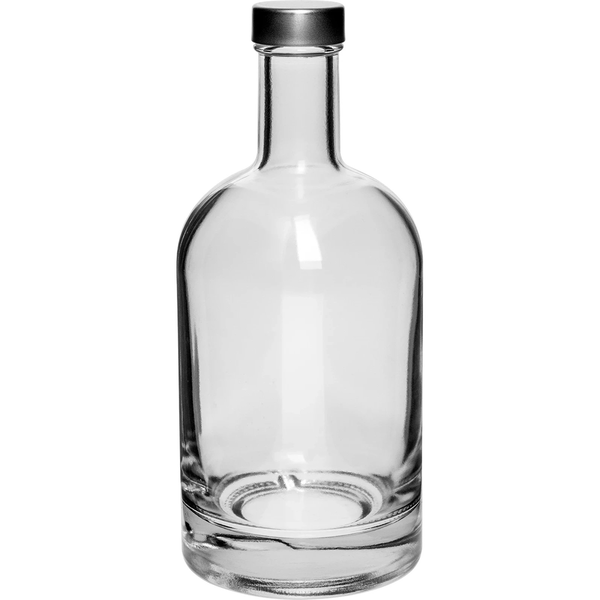 BOTTLE GLASS 0.5L MISS BARKU WITH CAP