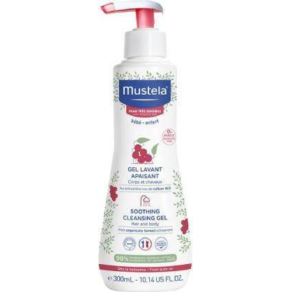 Mustela nyugtató testápoló gél újszülött kortól 300 ml