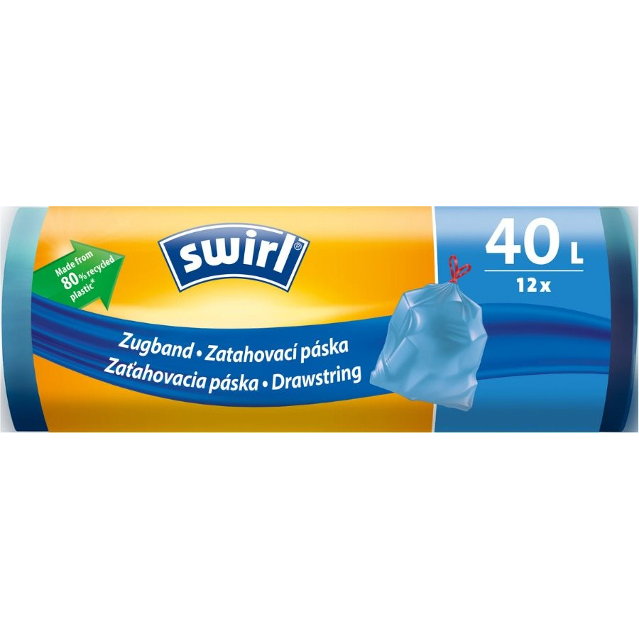 SWIRL Behúzható szemeteszsák 40 l, 12 db (4006508170043)