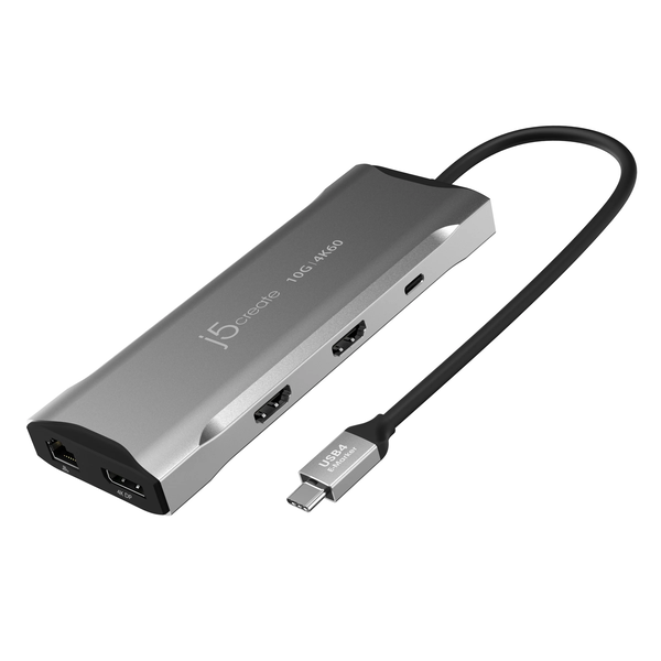 j5create JCD397 Bedraad USB 3.2 Gen 1 (3.1 Gen 1) Type-C Grijs