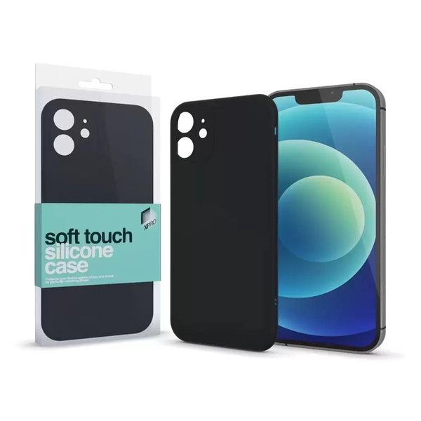 XPRO Soft Touch szilikon tok Slim fekete Samsung S23 készülékhez