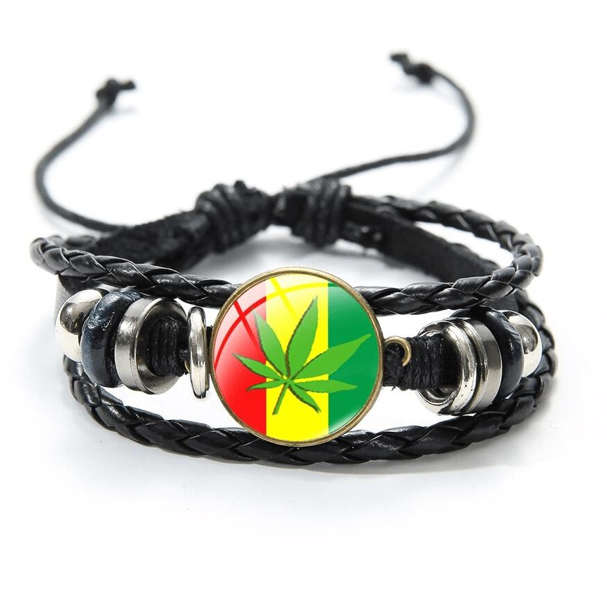 Predator Q1 bőr karkötő - Bob Marley - 2 (15170)