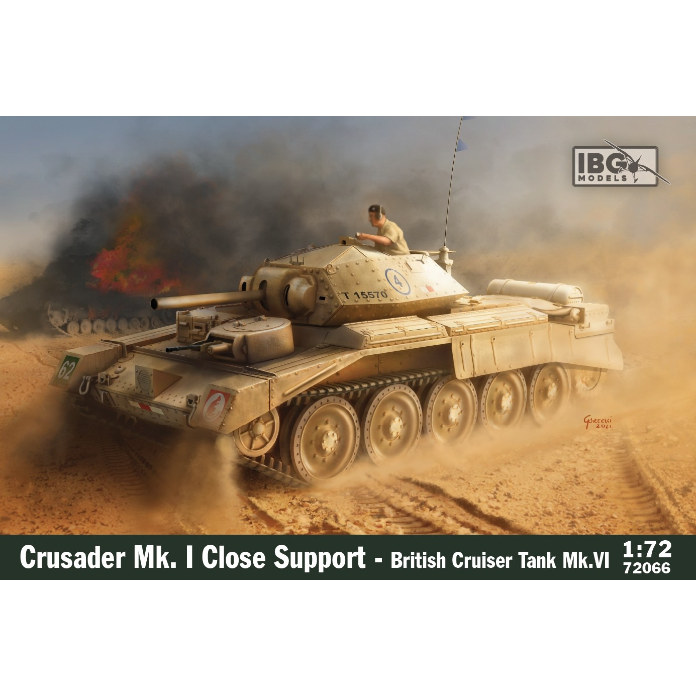 IBG Models Crusader Mk.I CS - British Close Support Tank műanyag modell (1:72) (72066)