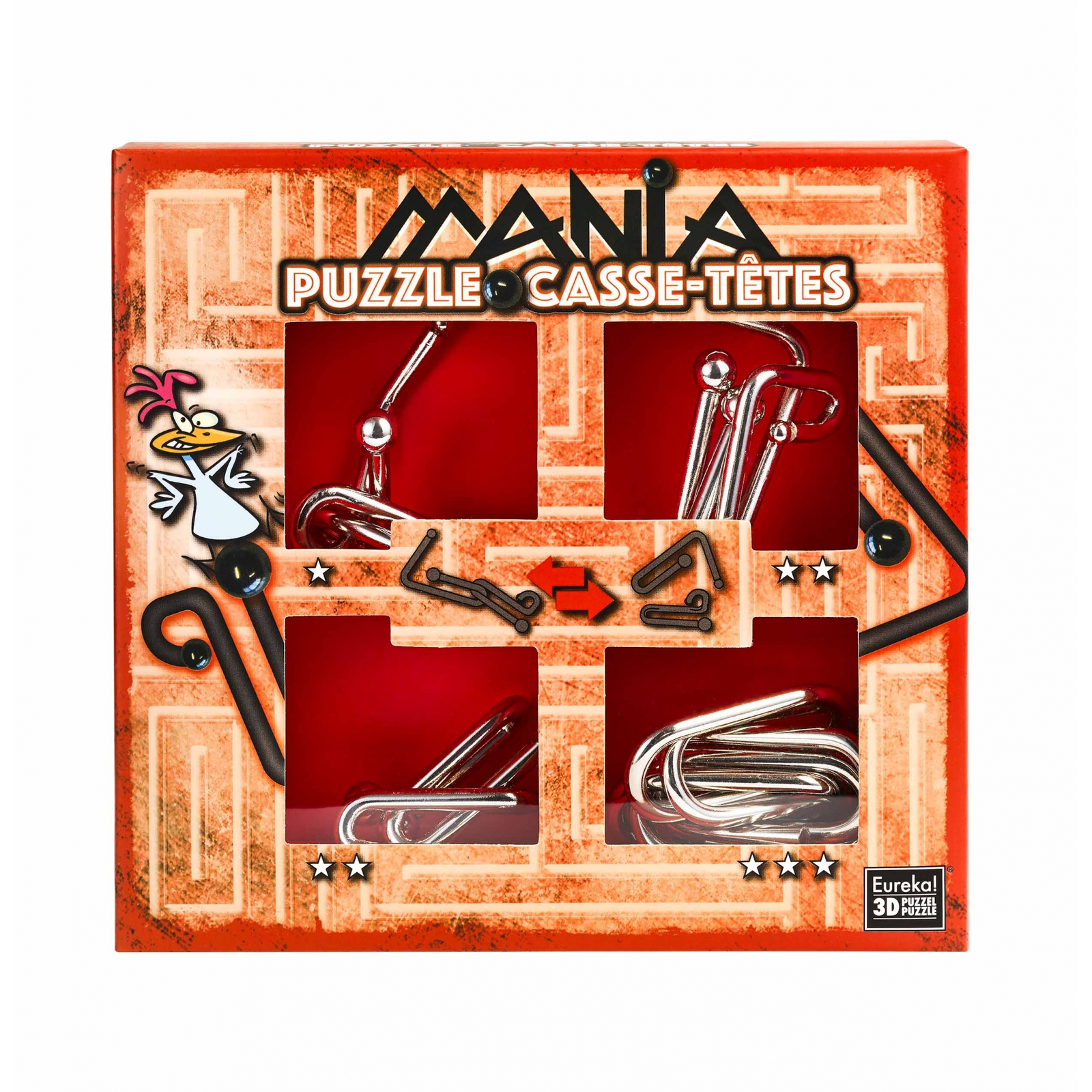 Eureka Puzzle Mania - Red (EUR34577)