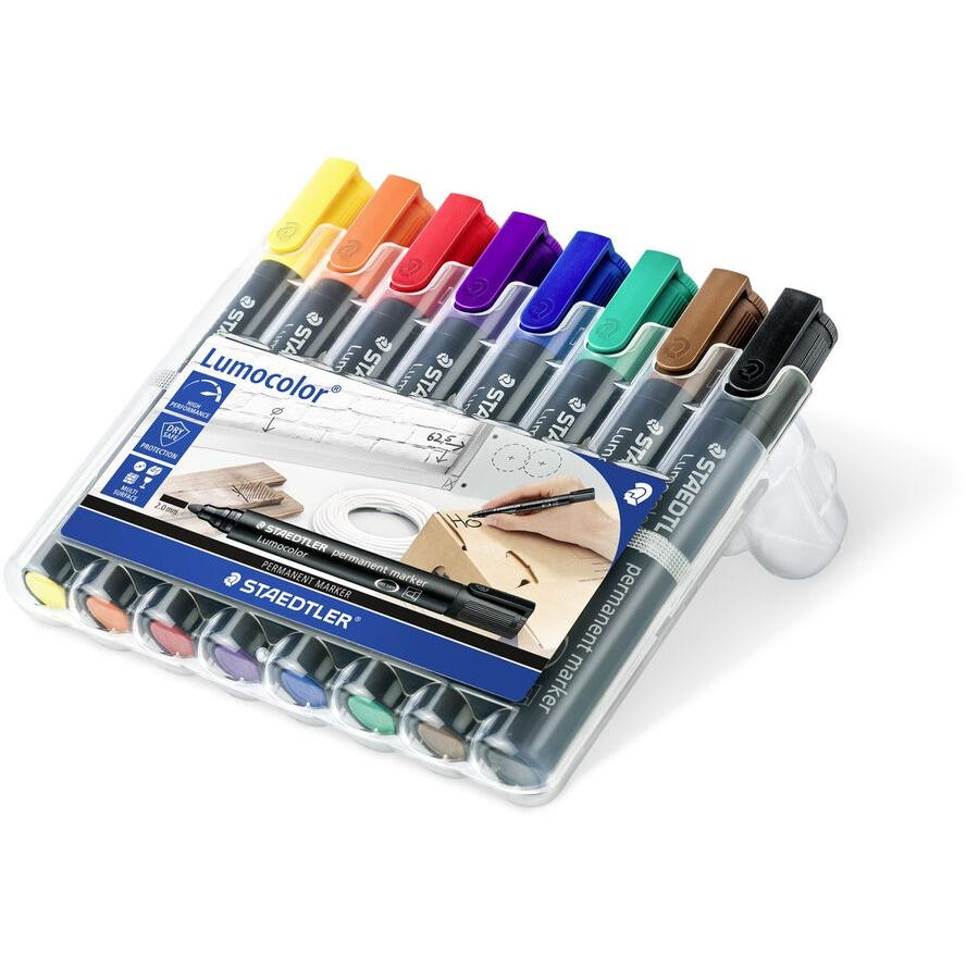 Staedtler Lumocolor 352 2mm Alkoholos marker készlet 8db - Vegyes (352 WP8)