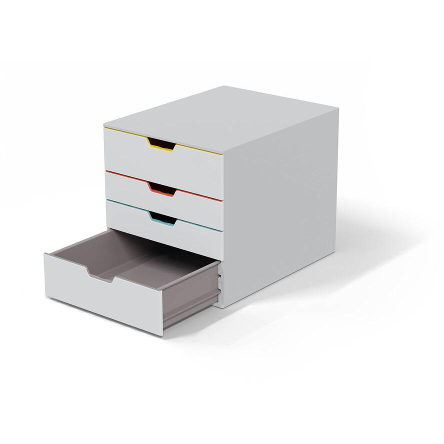DURABLE Schubladenbox VARICOLOR Mix 4 Fächer mehrfb (762427) (762427)