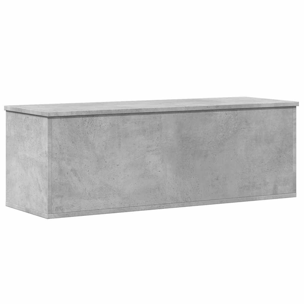 betonszürke szerelt fa tárolóláda 102 x 35 x 35 cm