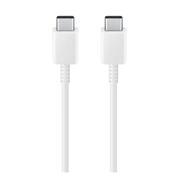 Samsung adatkábel (Type-C - Type-C, 5A, 100W, PD gyorstöltő, 180cm) FEHÉR "Gigapack csomagolás" (EP-DP646JWE)