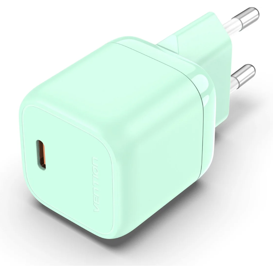 Vention FAKG0-EU mobiltelefon töltő Laptop, Okostelefon, Táblagép Zöld AC Gyorstöltés Beltéri (FAKG0-EU)