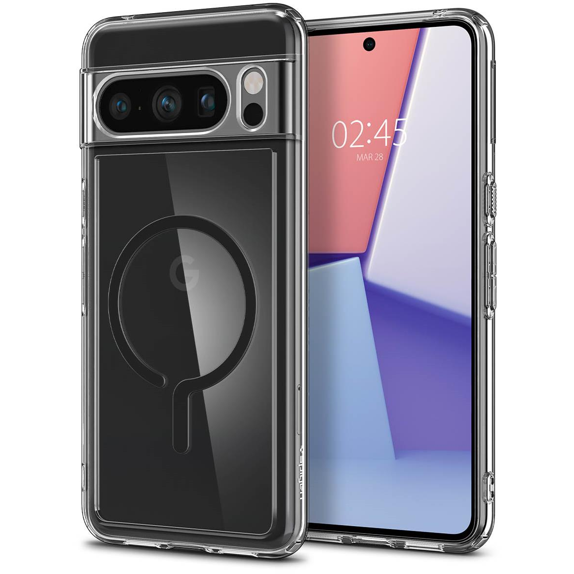 Spigen Ultra Hybrid OneTap Metal Ring Google Pixel 8 Pro MagSafe Black tok (ACS06318)