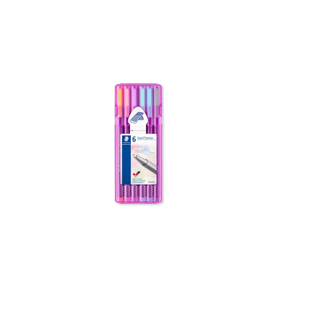 Staedtler Triplus 334 Tűfilc készlet - Vegyes színek (5 db / csomag) (334 SB6 PA)