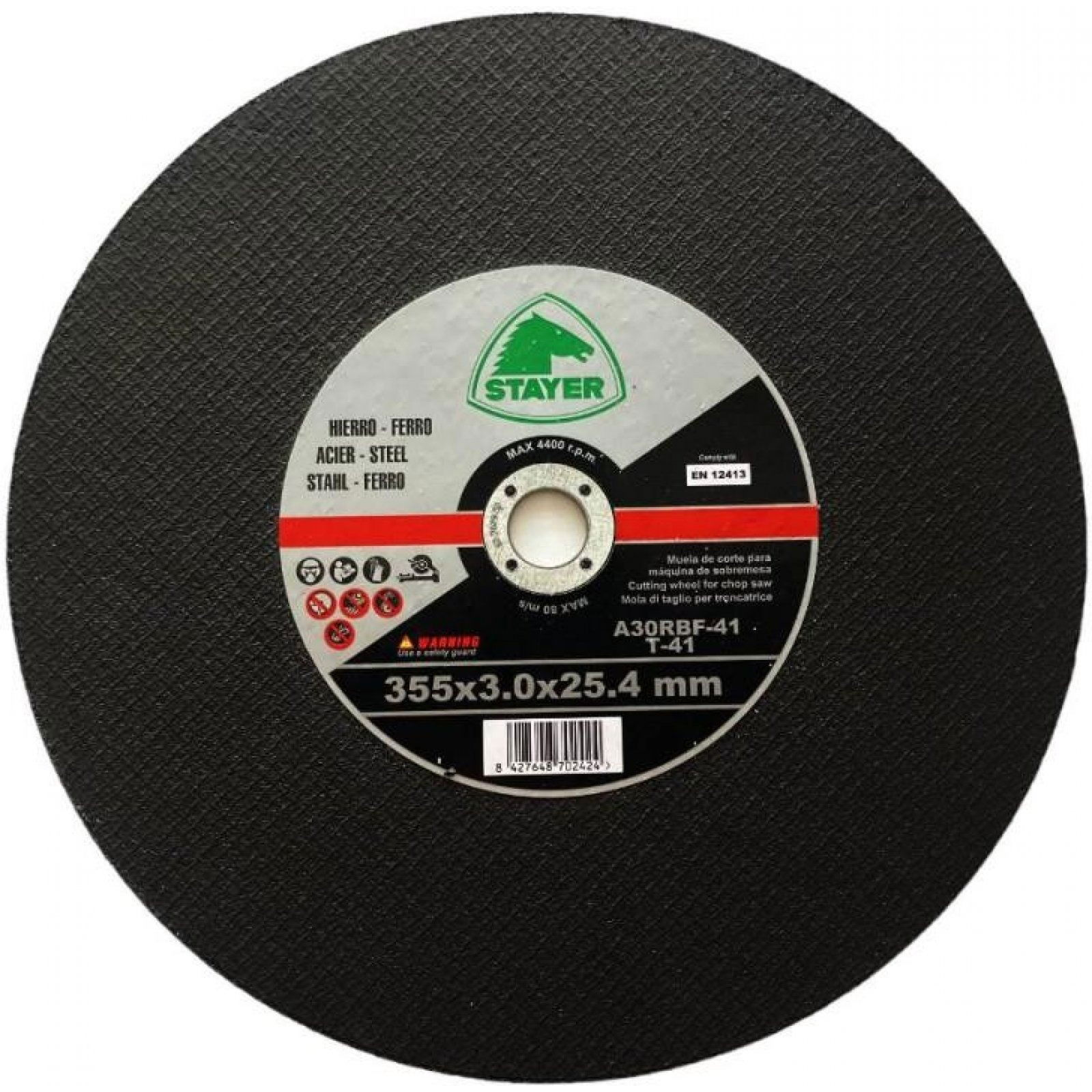 STAYER Vágótárcsa fémhez, T41, 355×3×25,4 mm (3775.1014)