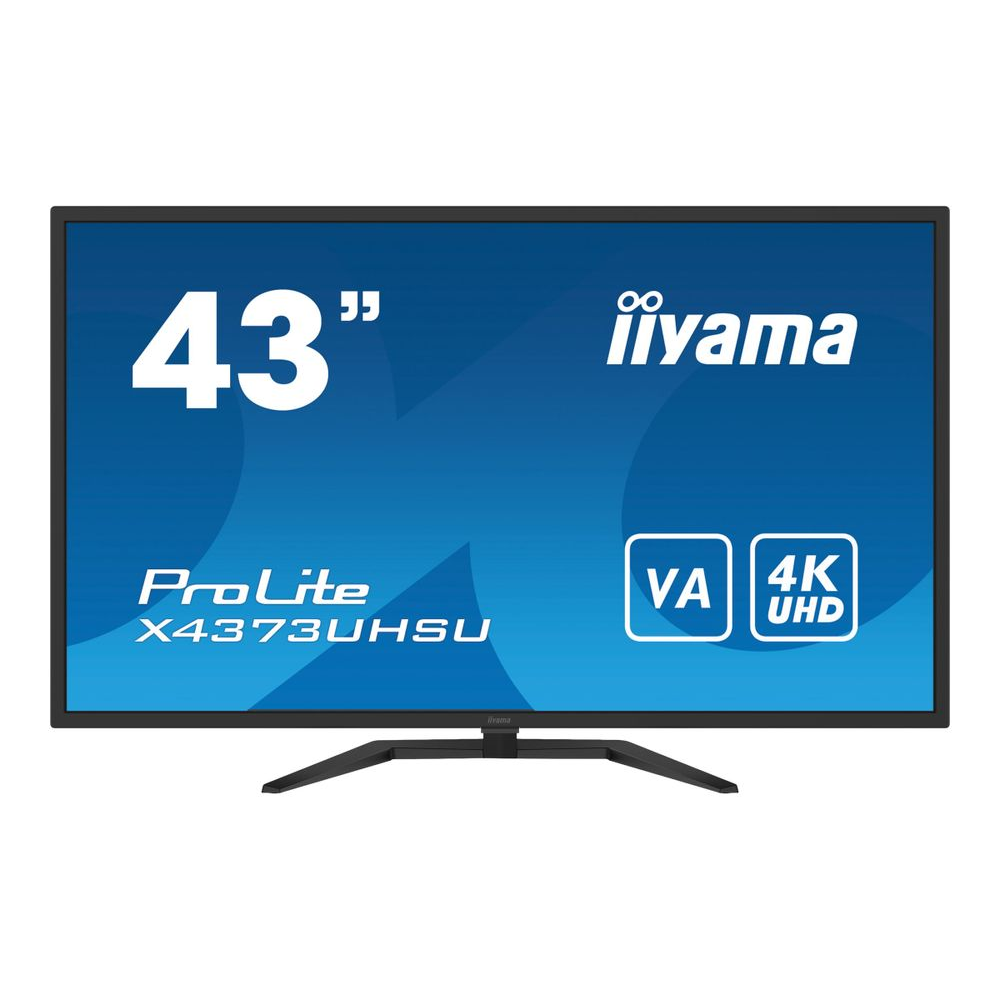 iiyama ProLite X4373UHSU-B1 43" 4K Ultra HD monitor fekete (X4373UHSU-B1)
