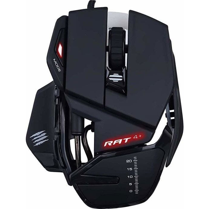 Mad Catz R.A.T. 4+ Gaming Egér Fekete (MR03MCINBL000-0)