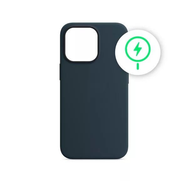 Phoner Apple iPhone 12/12 Pro Magsafe szilikon tok kék (71743) (PH71743)