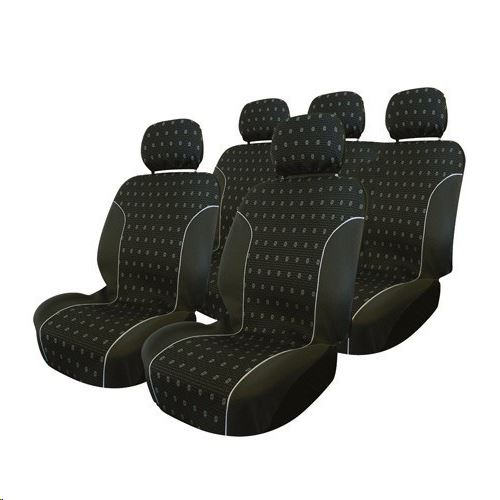 Carpoint Charcoal 9 részes üléshuzat szett fekete-szürke (370310213)