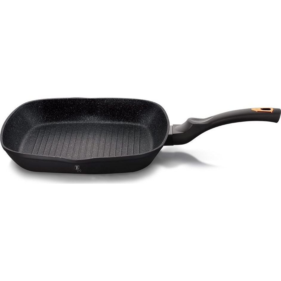 BerlingerHaus BH/1636N Black Rose Collection Grill Serpenyő - 28 cm, Matt Fekete (BH-1636)