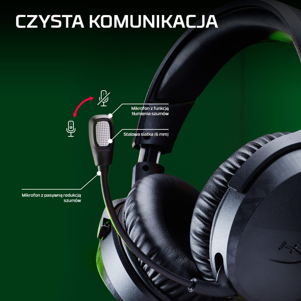 HyperX CloudX Stinger 3 Wireless Gaming Headset Xbox Zwart