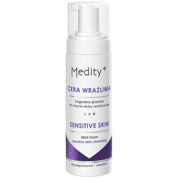 Medity+ Cera wrażliwa łagodna pianka do mycia twarzy 150ml