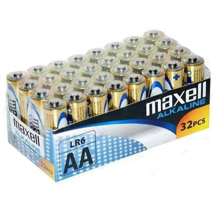 Pilas Alcalinas Maxell Mxblr06p32 Lr06 Aa 1.5v (32 Pcs)