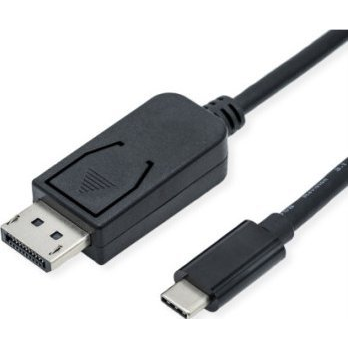 Roline USB-C® / Kijelző csatlakozó Átalakító USB-C® dugó, DisplayPort dugó 1.00 m Fekete 11.04.5835 USB-C® kijelzőkábel