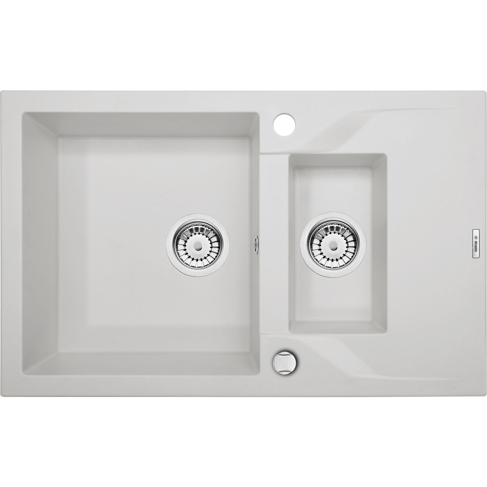 DEANTE ZQN_A513 Andante 1.5 medencés mosogató csepegtetővel fehér (ZQN_A513)