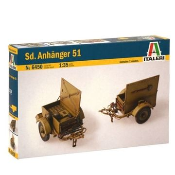 Italeri: Sd. Anhanger 51 Lőszerszállító pótkocsi makett, 1:35 (6450s) (6450s)