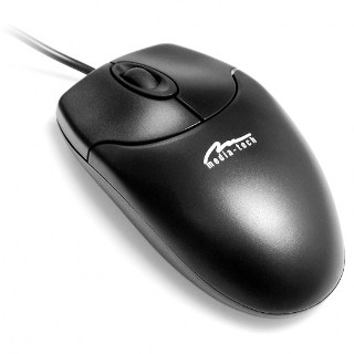 Media-tech Standard optikai egér (800DPI) fekete (MT1075K-PS2)