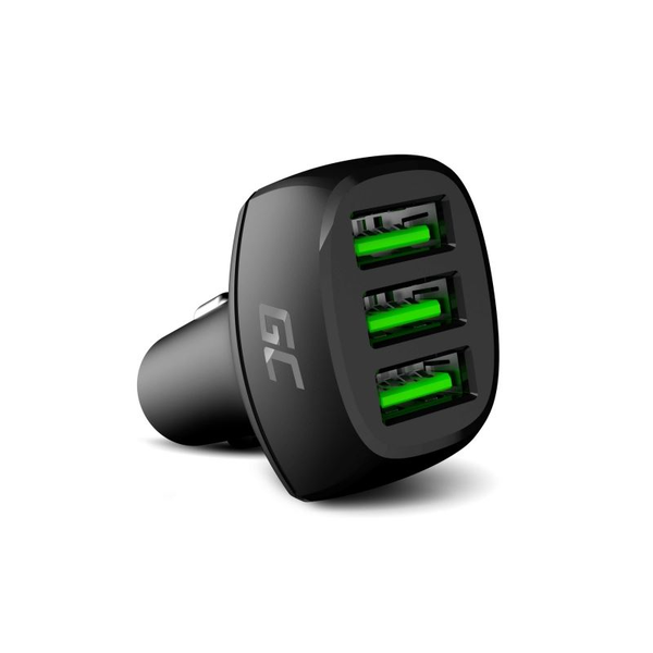 Nabíječka automobilová GREEN CELL PowerRide 3x USB