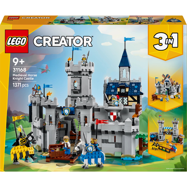 LEGO CREATOR MEDIEVAL CASTLE WITH HORSES AND KNIGHTS 31168