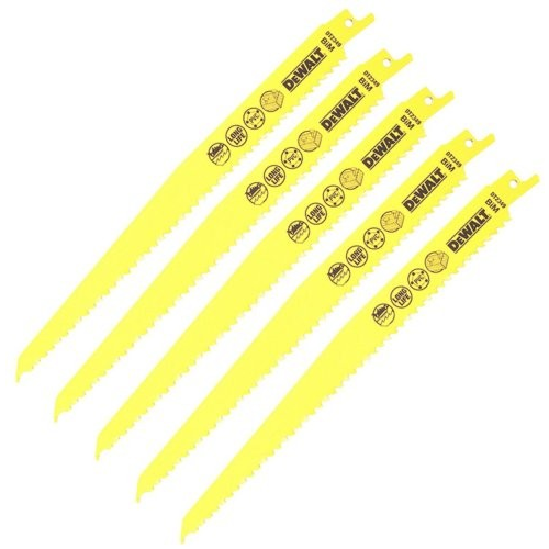 Комплект от 5 триона, DeWALT, Стомана, 228 мм, Жълт