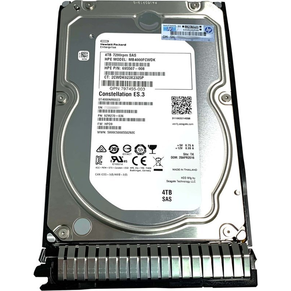 Dysk serwerowy HP 4TB 3.5'' SAS-2 (6Gb/s)  (695842-001)