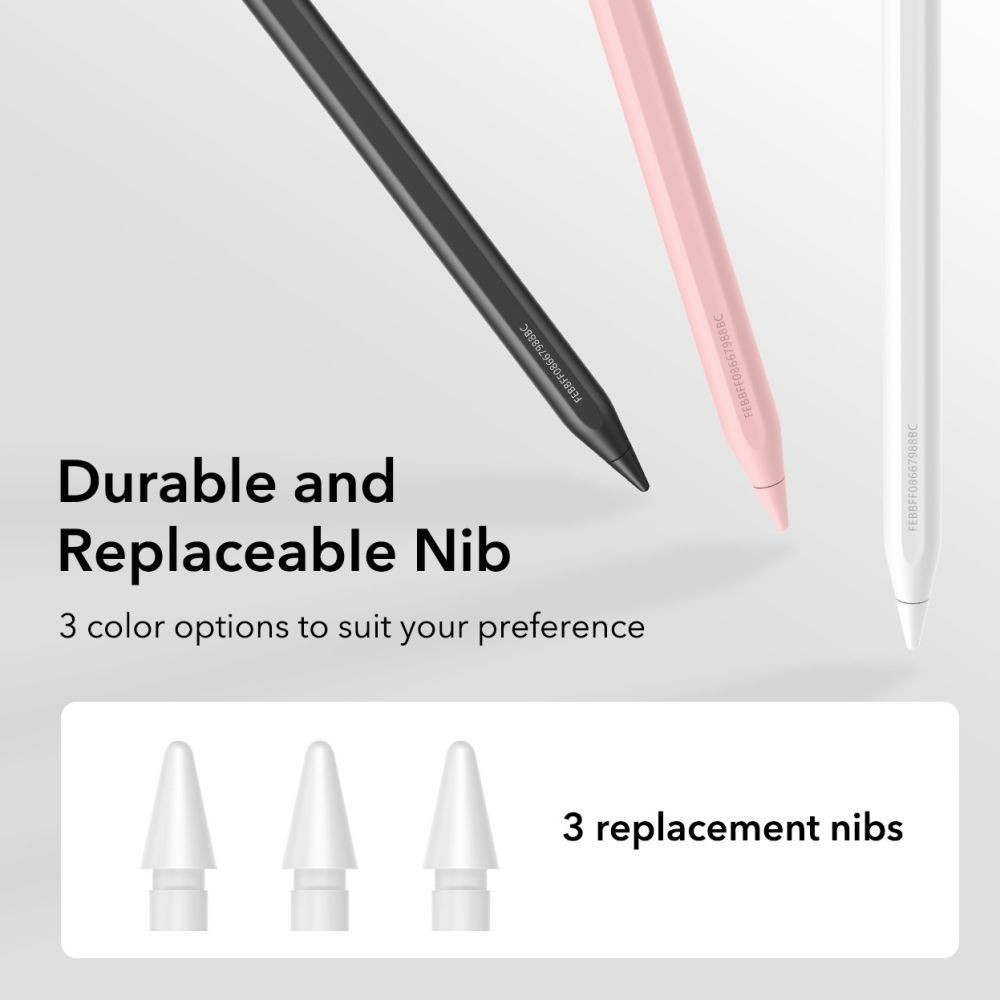 ESR Geo Digital Stylus Pen aktív toll rajzoláshoz, jegyzethez, Apple iPad-hez - fehér (ES252215)